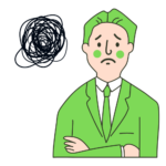 困っている男性